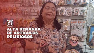 Aumentaron las ventas de imágenes religiosas de Santo Domingo de Guzmán