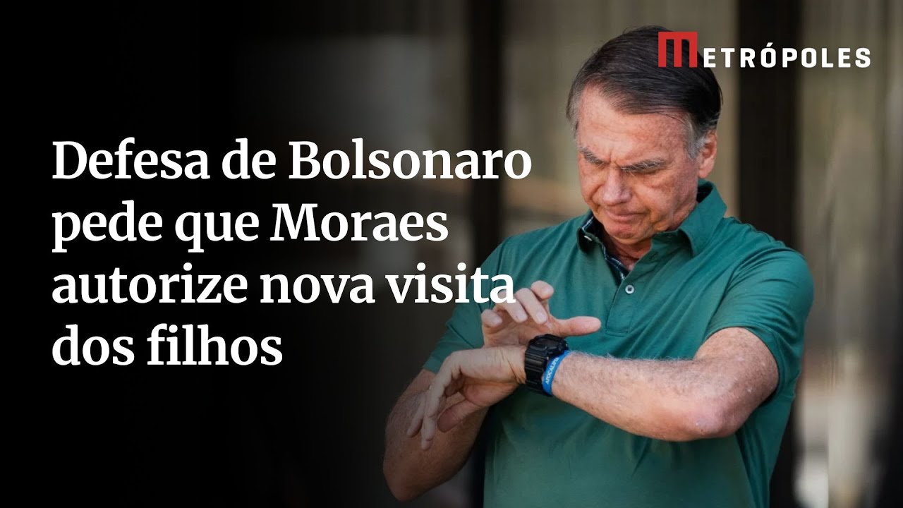 Defesa de Bolsonaro pede autorização para nova visita de Flávio e Carlos TV Online Defesa de Bolsonaro pede autorização para nova visita de Flávio e Carlos