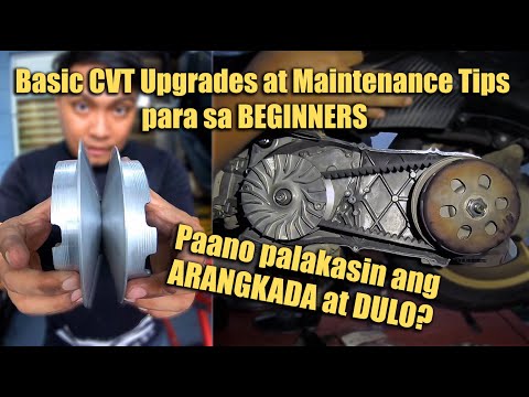 Murang CVT UPGRADES at MAINTENANCE for BEGINNERS| Paano magtono ng KALKAL PULLEY?