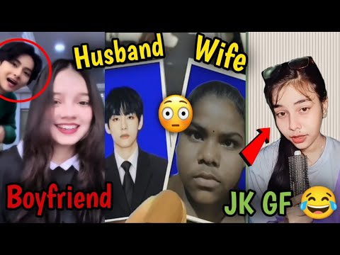 Cringe bts army edits 😰🤮 taehyung wife, jungkook ex girlfriend 😳 part -2 #bts #btsarmy #funny