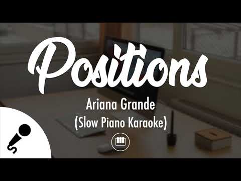 positions – Ariana Grande (Slow Piano Karaoke)