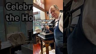 Howard prints an equine for Celebration of the Horse Day (July 15)