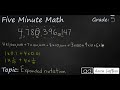 Expanded Notation Mastery for 5th Graders