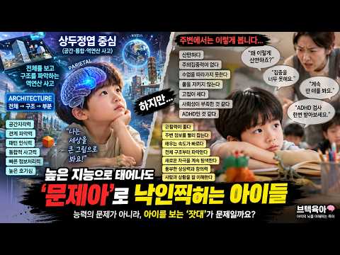 소아신경학- 규칙이 독이 되는 상위 지능 아이들 (상두정엽 역연산 가능한 것이 유전으로 태어난 아이들)