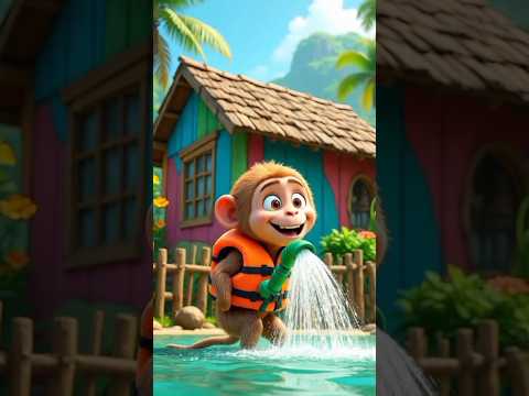 mau jajan suruh kerja #monkey #trendingshorts #cartoon #viral #animation