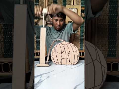 cardboard ball, pumped with a cardboard pump #funnyshort #cardboard