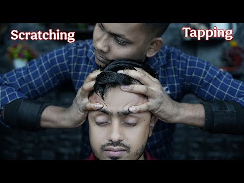 ASMR Experience : Crunchy ASMR Head Scratching | Soft Tapping Forehead ASMR Therapy For Deep Sleep