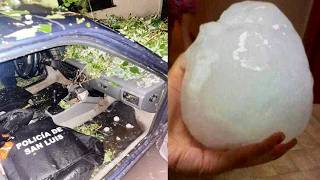 It's not hail, it's the apocalypse! Severe hail storm in Bahía Blanca, Argentina