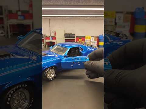 Restoring a Bullet-Damaged Mustang Door #diecast #mustang #diecastcollection