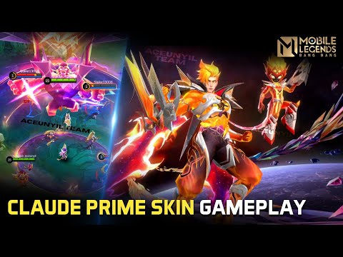 CLAUDE PRIME M6 SKIN GAMEPLAY | MOBILE LEGENDS NEW UPDATE