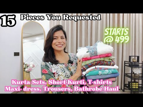 Affordable Kurta Set, Kurti, T-shirt, Maxi-dress, Trousers, Jeans, Bathrobe Haul l Dream Simple