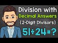 Whole Number Division with Decimal Answers