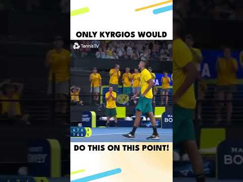 Only Nick Kyrgios Would Do This On This Point 🥶