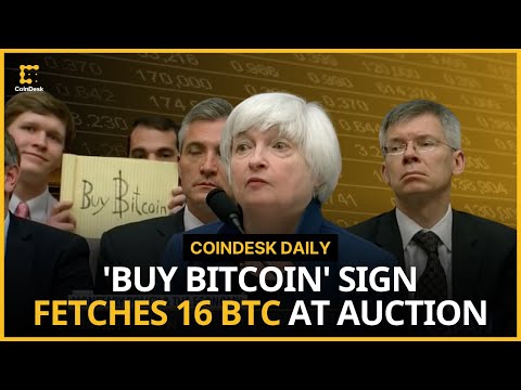 Morgan Stanley May Allow Brokers to Pitch BTC ETFs; 'Buy Bitcoin' Sign
Auctioned | CoinDesk Daily
