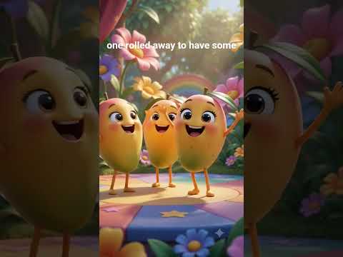 Three dancing mangoes #kidsanimation #cartoon #learningpoem #kidssongs