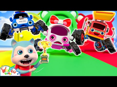 What Rescue Car is Best? Ambulance, Police Car, & Fire Truck Destiny Run Song | Wolfoo Kids Songs