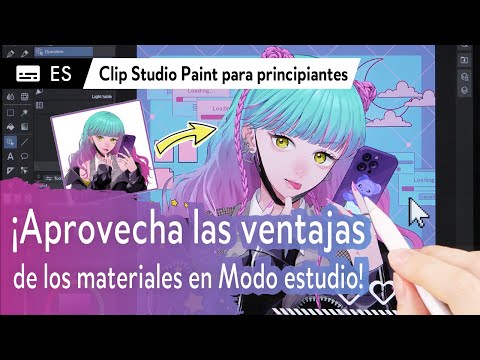 ¡Aprende a usar los materiales con el Modo estudio!｜Clip Studio Paint para principiantes