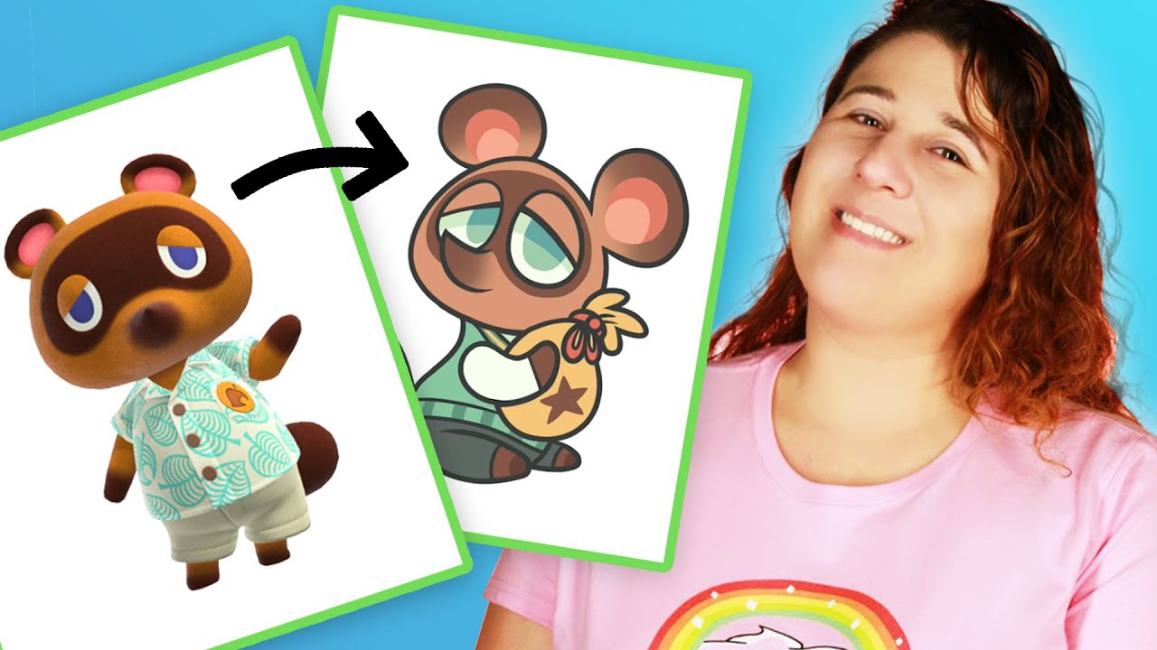 Animator Draws Tom Nook From Animal Crossing In 3 Different Mediums