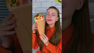 Chocolate 🍦🍕 VS Real Food Challenge #shorts