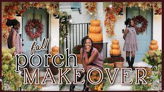 FALL PORCH MAKEOVER| Exterior Refresh For Autumn 🍂 + Planting, Landscaping, and Fun DIY Project!