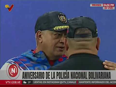 Diosdado Cabello en aniversario de la Policía Nacional Bolivariana, 20 diciembre 2024