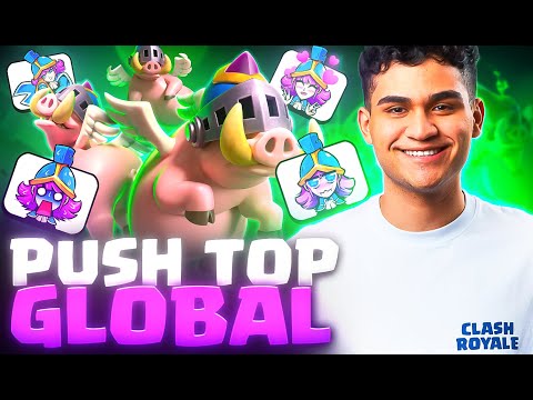 SUBINDO NO TOP GLOBAL EM BUSCA DO TOP 1!!!! GAMEPLAY MAXIMA HJJ๐๐๐๐๐ฆด - CLASH ROYALE AO VIVO