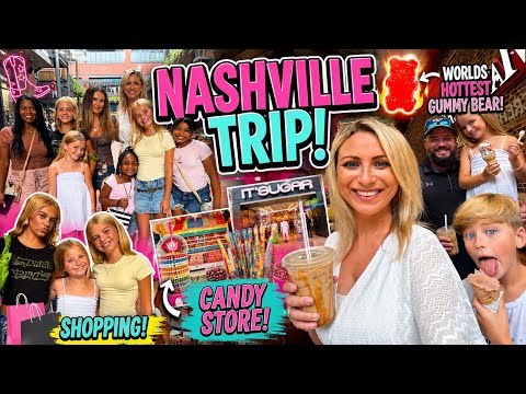 Nashville got WILD! 🤠 Shopping, candy &amp; the HOTTEST gummy bear challenge! 🔥 #candy #travel #shopping