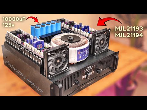 Build a High Power Amplifier using MJL21193/MJL21194 Transistor with 65v 0 65v Toroidal Transformer
