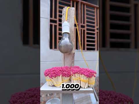Cần Bao Nhiêu Que Diêm Để Bóng Đèn Thuỷ Tinh Nổ Tung || Hoàng Ham Học