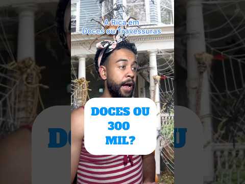 A Rica em: Doces ou Travessuras. #humor #zueira #rico #shorts #fy #halloween #engraçado #funny