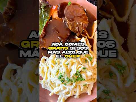 Acá comés GRATIS si sos MÁS ALTO que el CHEF 👨‍🍳 #Datazo