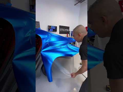 Is this the Most Expensive Wrap? $4000 Car Wrap Material ๐คฏ๐ฌ #automobile #carmodification #carwrap
