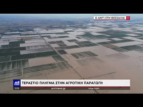 "Κακοκαιρία Daniel" - Θεσσαλία:  Τεράστιο πλήγμα στην αγροτική παραγωγή