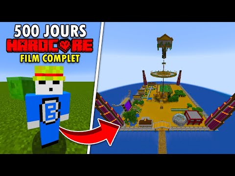 SURVIVRE 500 jours en HARDCORE Sur Minecraft SUPERFLAT (Film Entier)