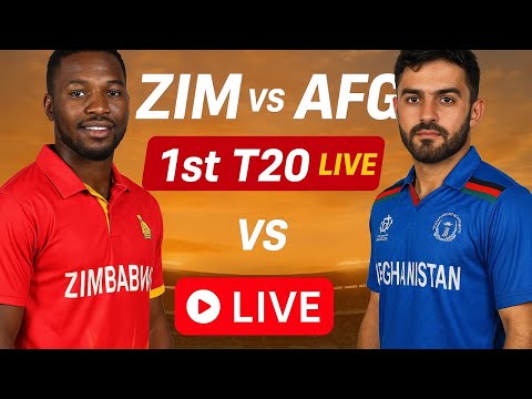 ZIM vs AFG 1st T20 LIVE | Zimbabwe vs Afghanistan 2025 | Live Score Updates | Raccland is Live
