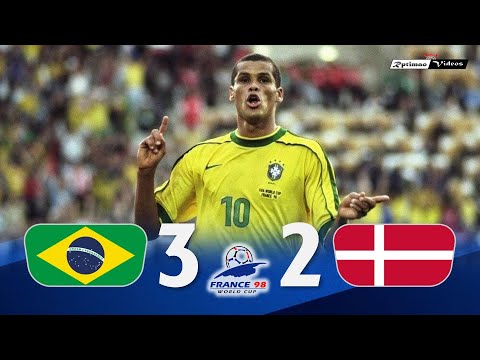 Brasil 3 x 2 Denmark โ 1998 World Cup Extended Goals & Highlights HD