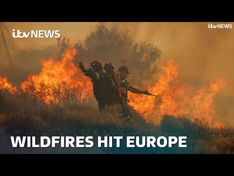WATCH: Areas of Germany, Greece and Turkey devastated as wildfires rage across Europe.