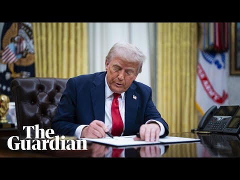 Donald Trump signs 'unleashing American energy' executive order – watch live