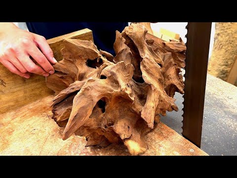 Use Termite Eaten Tree Trunk - Amazing Creation Termite Eaten Tree Trunk On Lathe, Surprising Result