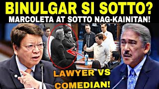 HALA! NAG-KAINITAN SA SENADO! LAWYER VS KOMEDYANTE? SOTTO BUTATA KAY MARCOLETA! TUTA PALA NI TAMBA?