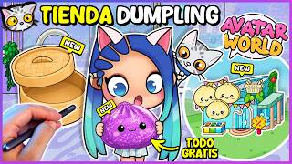 🥟🛍️ ¡Cómo CREAR GRATIS la NUEVA TIENDA de DUMPLING SQUISHY en Avatar World! 💙 Parte 3