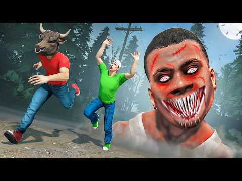 КОШМАРНЫЙ ФРАНКЛИН.ЕХЕ СЛЕДИТ ЗА НАМИ! РАЙЛЮХА И БУЙВОЛСОН В GTA 5 GMOD