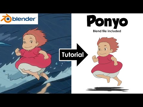 Grease pencil beginner tutorial | PONYO | Blender 4.0