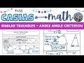 Exploring Similar Triangles with Angle-Angle Criterion