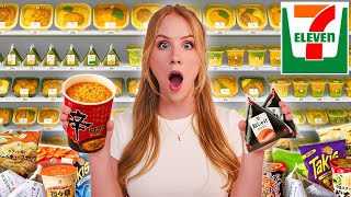 24 hours ONLY eating Japan 7/11 food