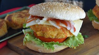 🍔 Hamburguesa de garbanzos MUY FÁCIL Y BUENÍSIMA !!!