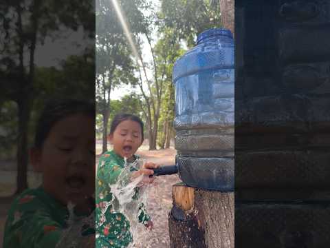Survival Skills: Single mom show SMART and Useful idea with FaFa #campinglife #outdoors #water