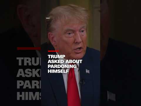 Trump asked about pardoning himself