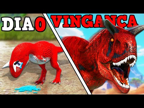 O PEQUENO CARNOTAURO ÓRFÃO EVOLUIU PARA SE VINGAR! 100 DIAS ARK