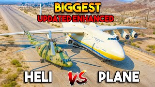 GTA 5 ENHANCED : BIGGEST PLANE VS BIGGEST HELICOPTER (WHICH IS BEST?)